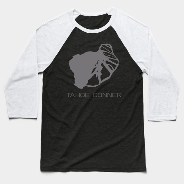 Tahoe Donner Resort 3D Baseball T-Shirt by Mapsynergy